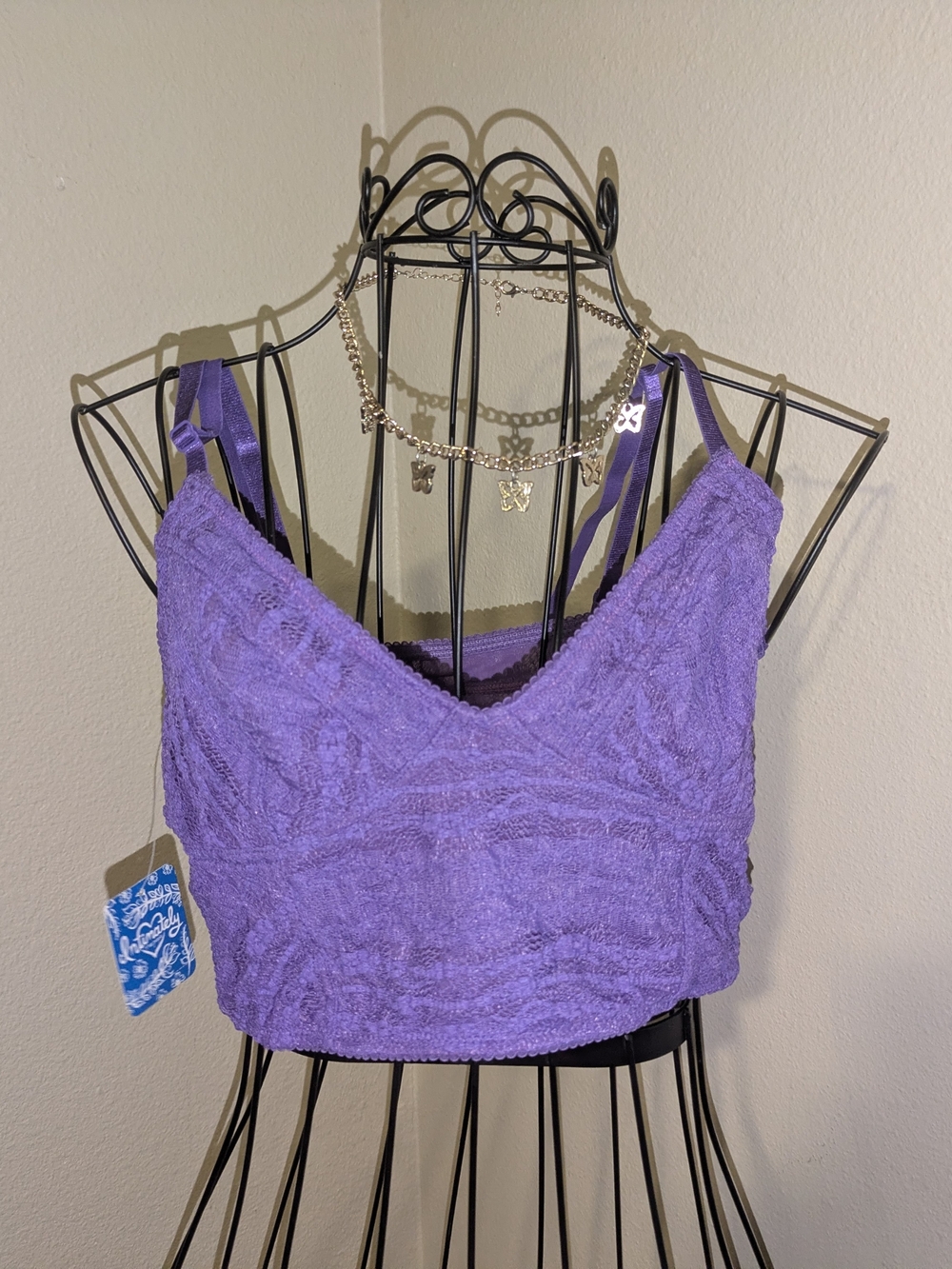 Free People Intimately Purple Lace Bralette NWT